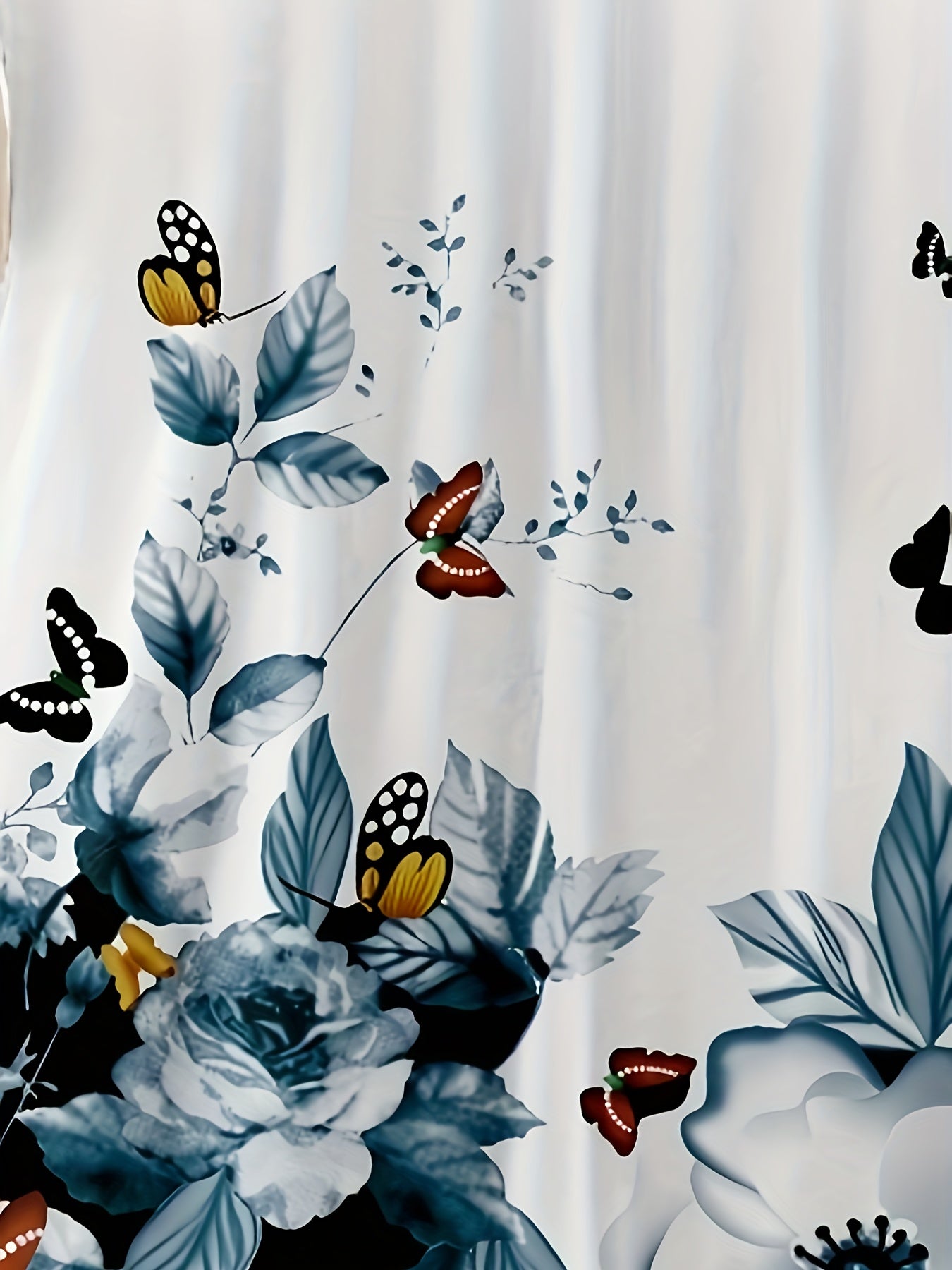 Μπλούζα Πεταλούδα Floral Κομψή Πολυτέλεια