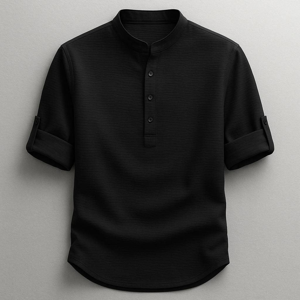 Αλέξανδρος Premium Henley Μπλούζα