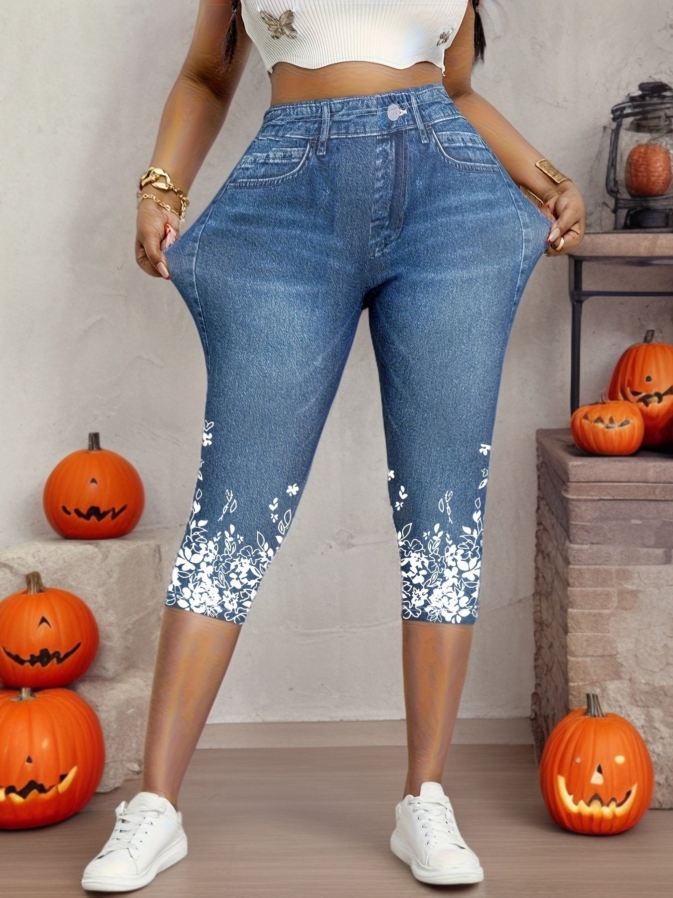 Leggings με Print Εφαρμογή Sculpt Στυλ