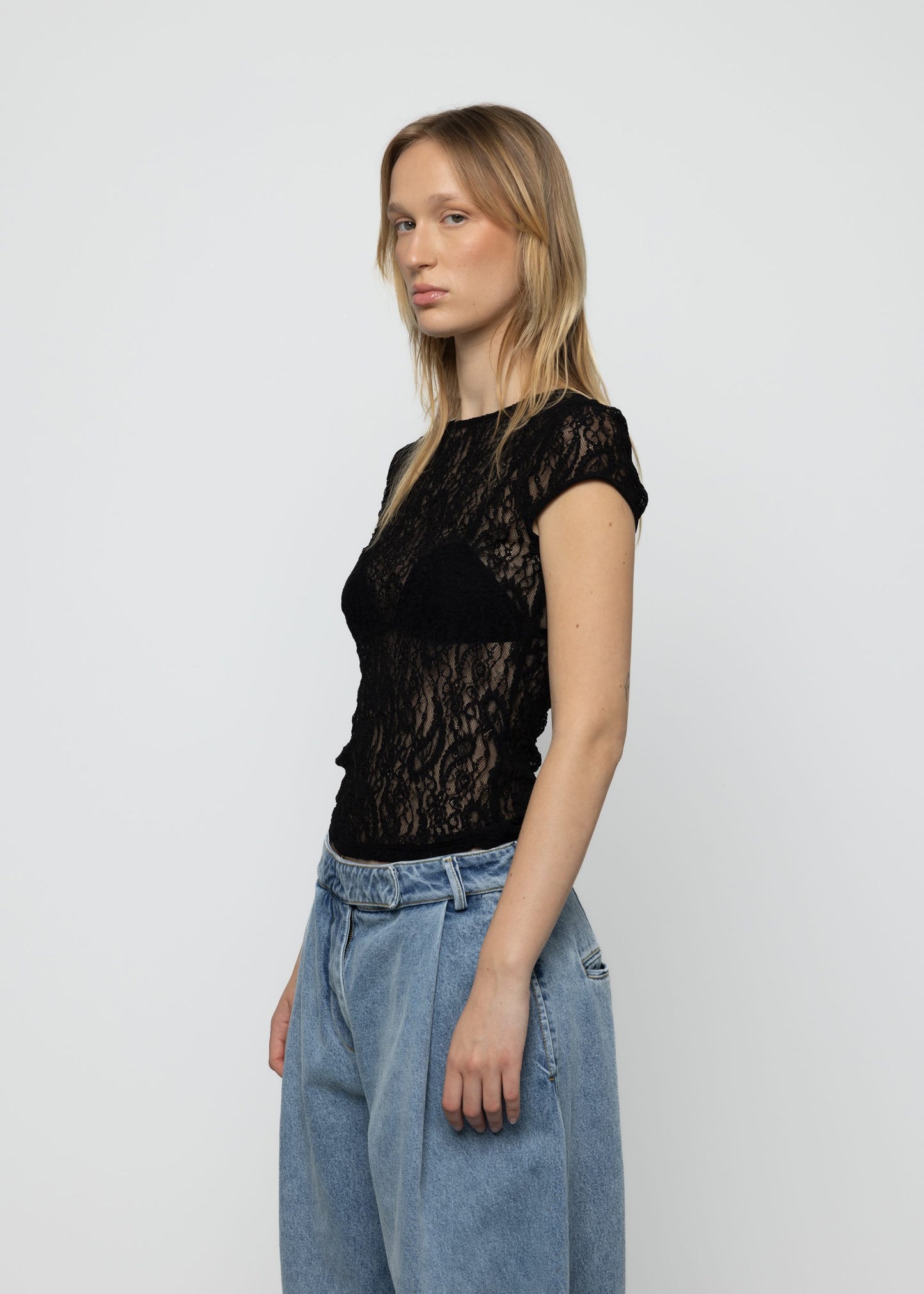 Διάφανο Μπλουζάκι Lace Baby Tee