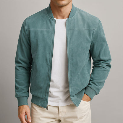 Ανδρικό Μπουφάν Suede Πολυτελείας Minimal Elegance