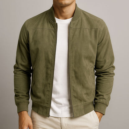Ανδρικό Μπουφάν Suede Πολυτελείας Minimal Elegance
