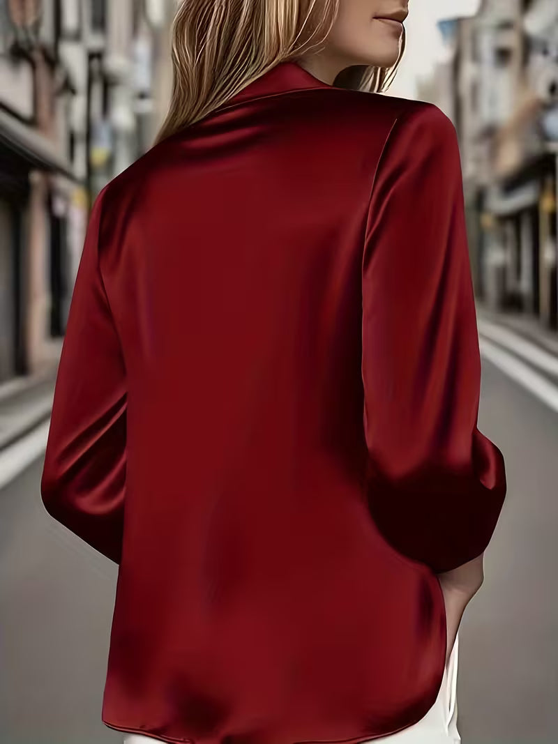 ατέν Μπλούζα Cowl Neck Εκλεπτυσμένη Κομψότητα