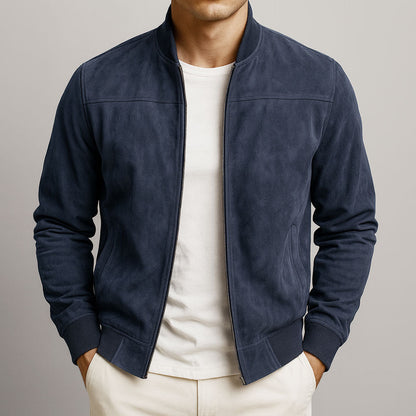 Ανδρικό Μπουφάν Suede Πολυτελείας Minimal Elegance
