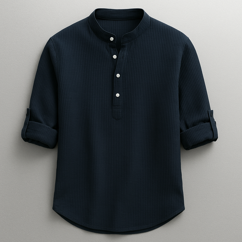 Αλέξανδρος Premium Henley Μπλούζα
