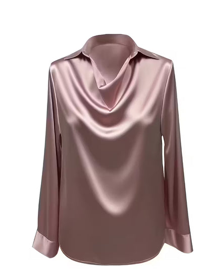 ατέν Μπλούζα Cowl Neck Εκλεπτυσμένη Κομψότητα