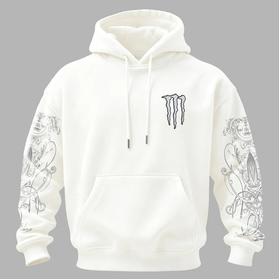 Unisex Φούτερ Monster Energy Zero Ultra με Print και Επένδυση