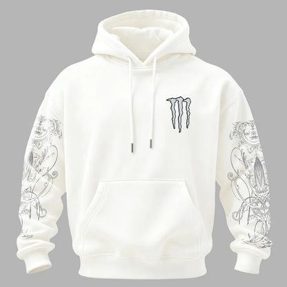 Unisex Φούτερ Monster Energy Zero Ultra με Print και Επένδυση