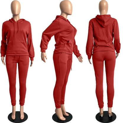 “Off-Duty Luxe” Φούτερ με Κουκούλα & Jogger (2 Τεμ.)