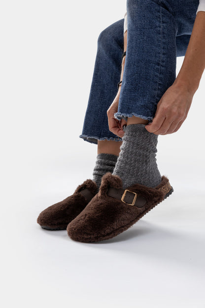 Amara Nordic Faux-Fur Clog