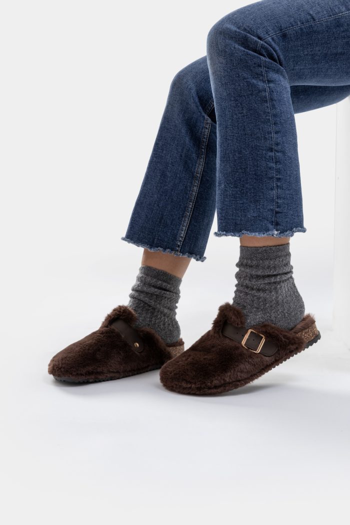 Amara Nordic Faux-Fur Clog