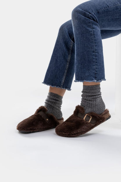 Amara Nordic Faux-Fur Clog
