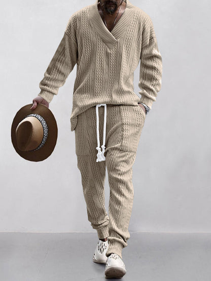 Σετ Athleisure Cable Jacquard