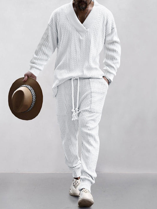 Σετ Athleisure Cable Jacquard