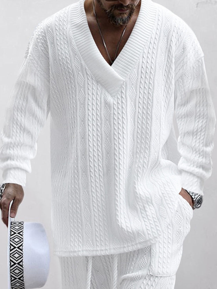 Σετ Athleisure Cable Jacquard