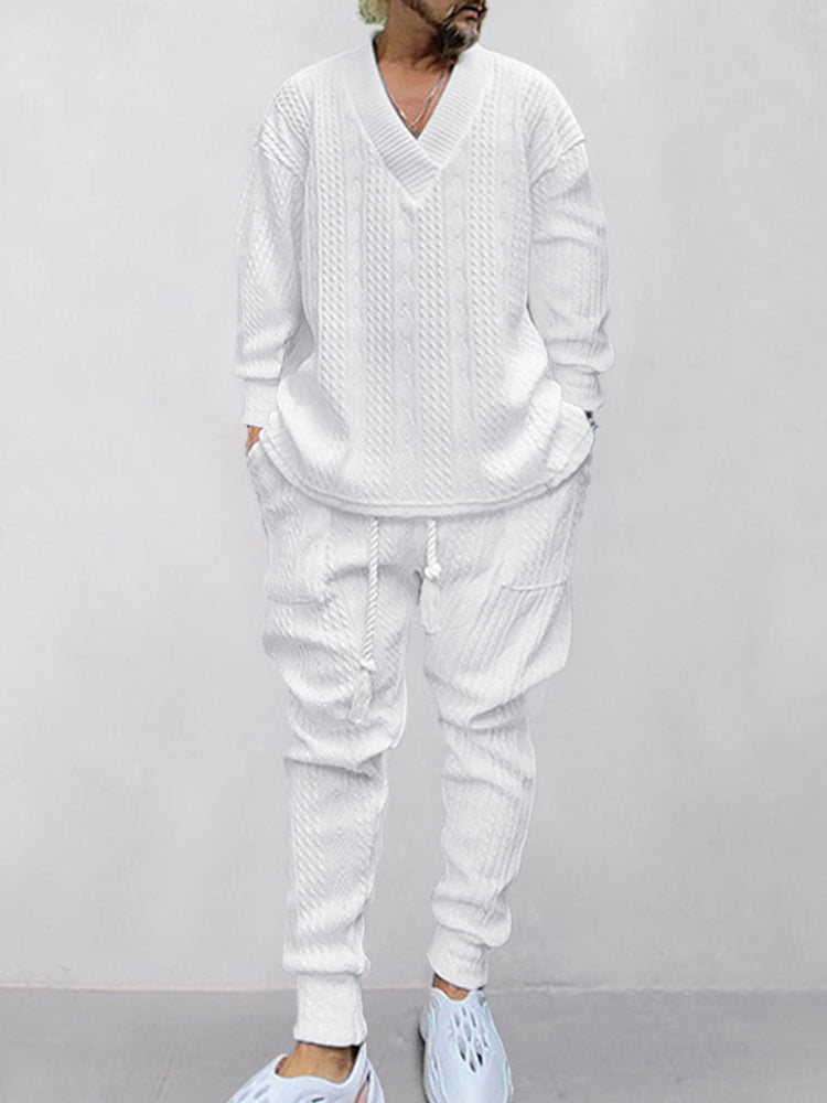 Σετ Athleisure Cable Jacquard