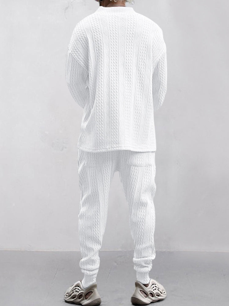 Σετ Athleisure Cable Jacquard
