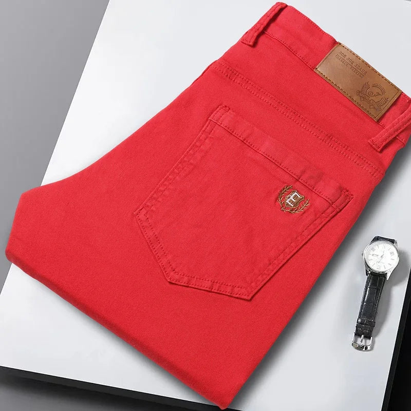 Ανδρικό Τζιν Παντελόνι Ελαστικό Μοντέρνα Κομψότητα