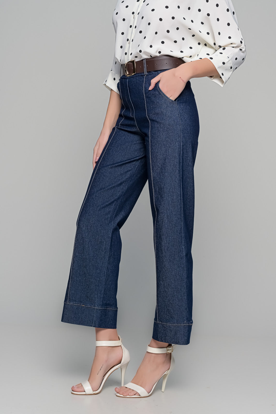 Γυναικείο Παντελόνι Denim με Άνετη Εφαρμογή