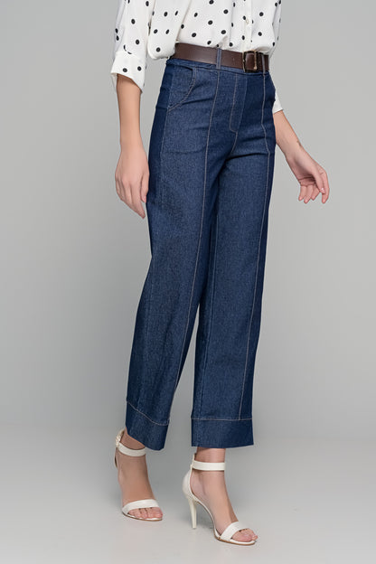 Γυναικείο Παντελόνι Denim με Άνετη Εφαρμογή