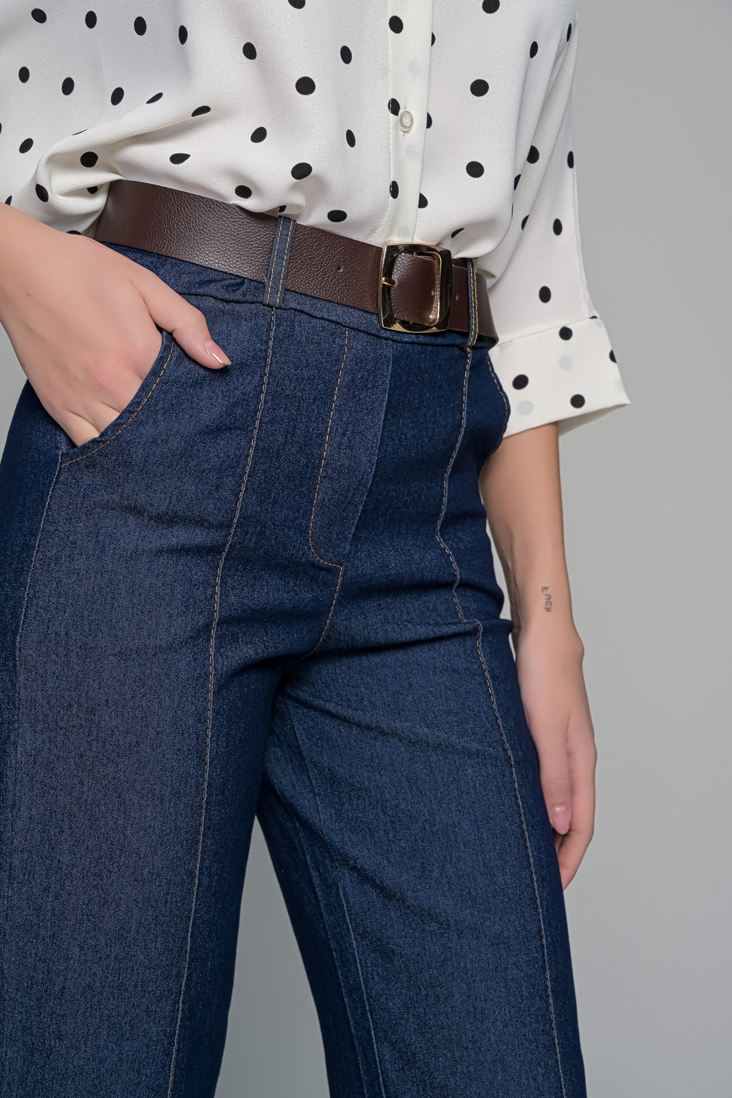 Γυναικείο Παντελόνι Denim με Άνετη Εφαρμογή
