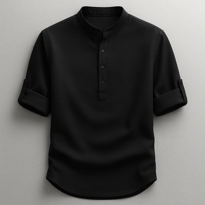 Αλέξανδρος Premium Henley Μπλούζα