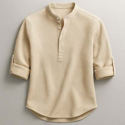 Αλέξανδρος Premium Henley Μπλούζα