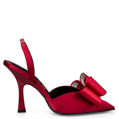 Γυναικείες Slingback Γόβες με Φιόγκο Κομψή Πολυτέλεια