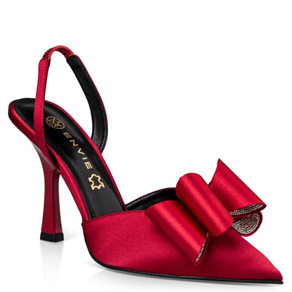 Γυναικείες Slingback Γόβες με Φιόγκο Κομψή Πολυτέλεια