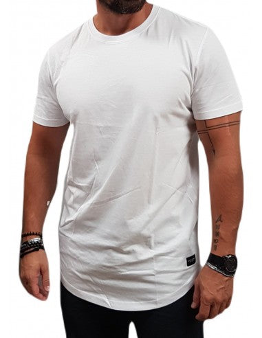 Μπλούζα Μακό Regular Fit Λευκή