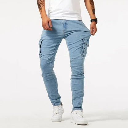 Ανδρικό Cargo Παντελόνι Slim Fit Μοντέρνα Πολυτέλεια