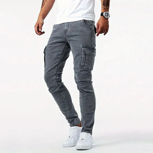 Ανδρικό Cargo Παντελόνι Slim Fit Μοντέρνα Πολυτέλεια