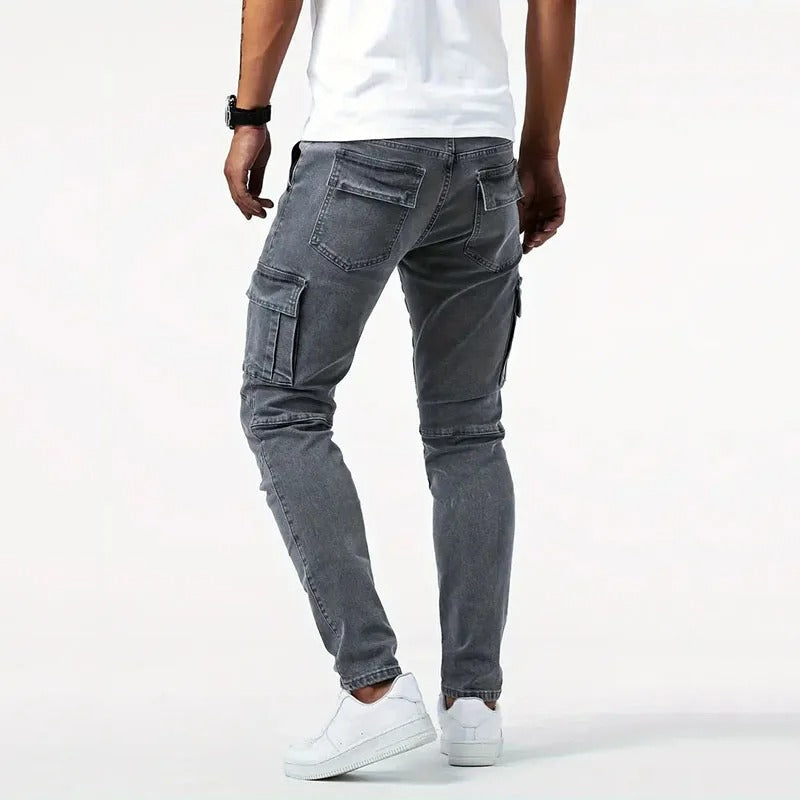 Ανδρικό Cargo Παντελόνι Slim Fit Μοντέρνα Πολυτέλεια