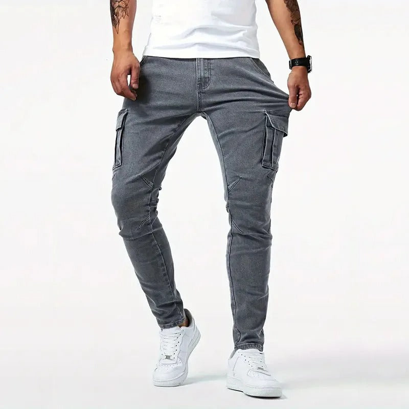 Ανδρικό Cargo Παντελόνι Slim Fit Μοντέρνα Πολυτέλεια