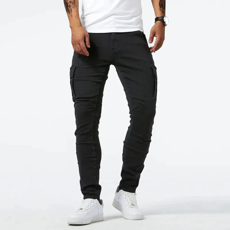 Ανδρικό Cargo Παντελόνι Slim Fit Μοντέρνα Πολυτέλεια