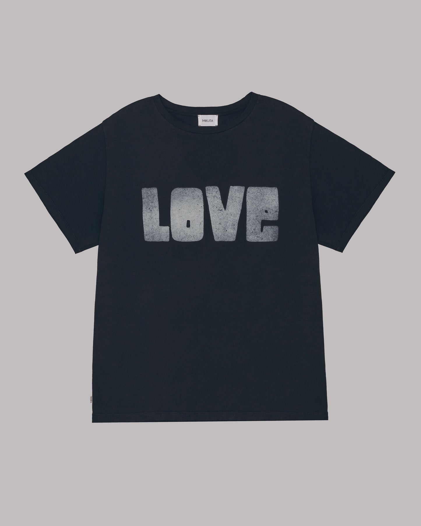 Σκούρο Άνετο T-Shirt Love