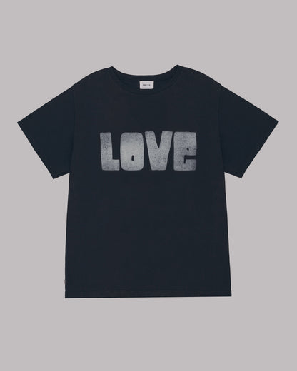 Σκούρο Άνετο T-Shirt Love