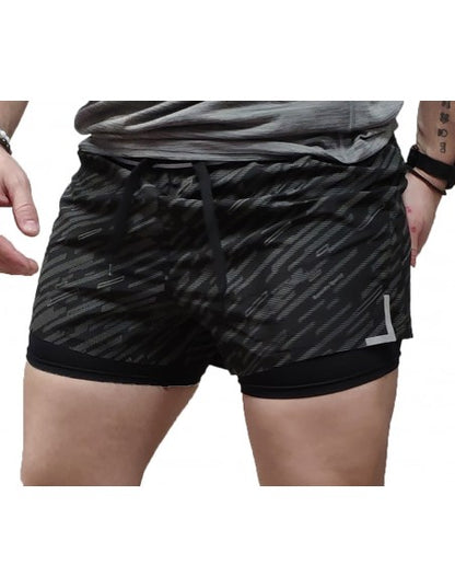 Superdry Sport Ανδρική Μαύρη Βερμούδα Μακό