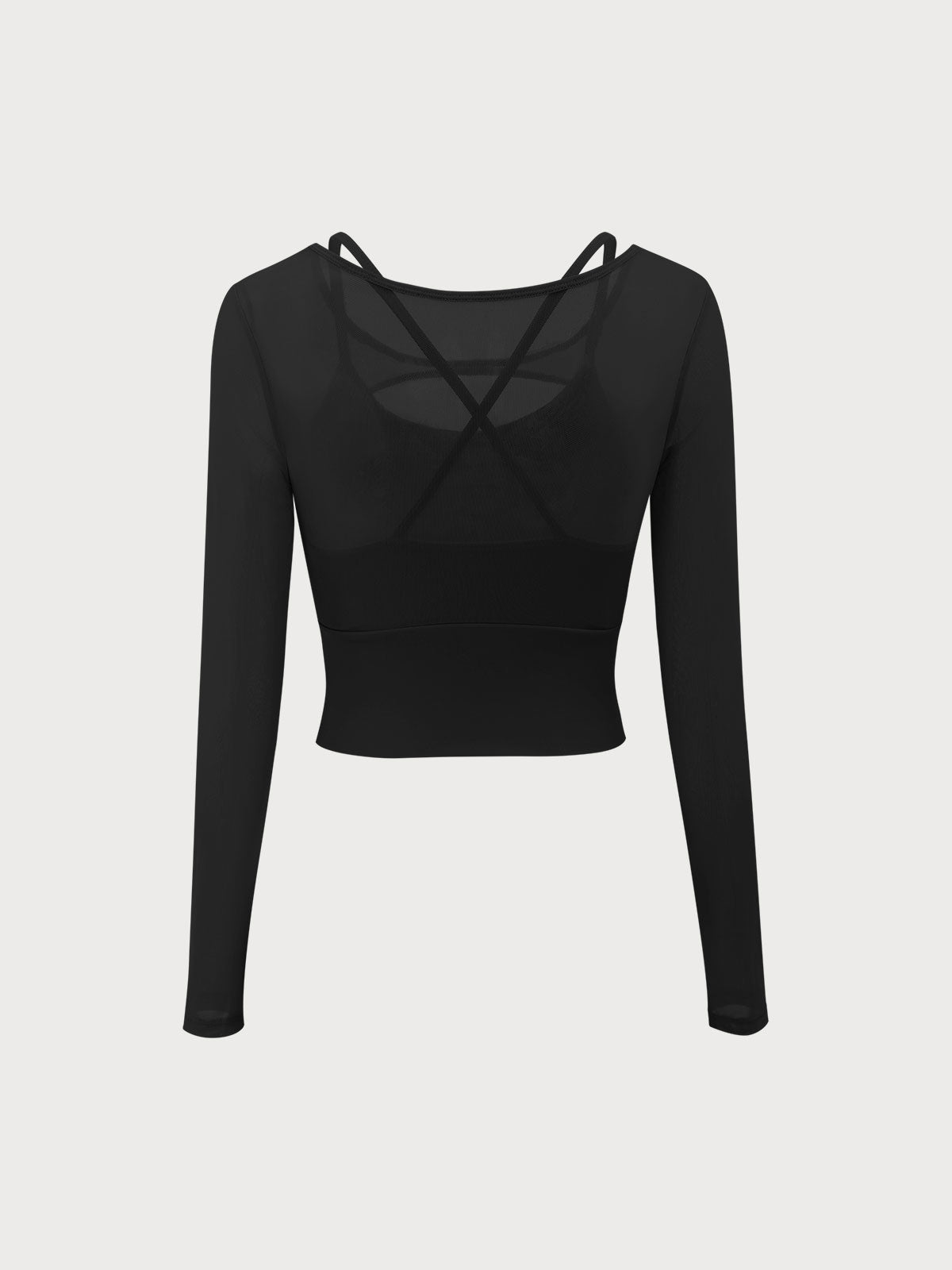 Silhouette Μακρυμάνικο Cutout Top (Ελαφριά Υποστήριξη)